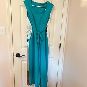 Teal Sleeveless Jump Suit